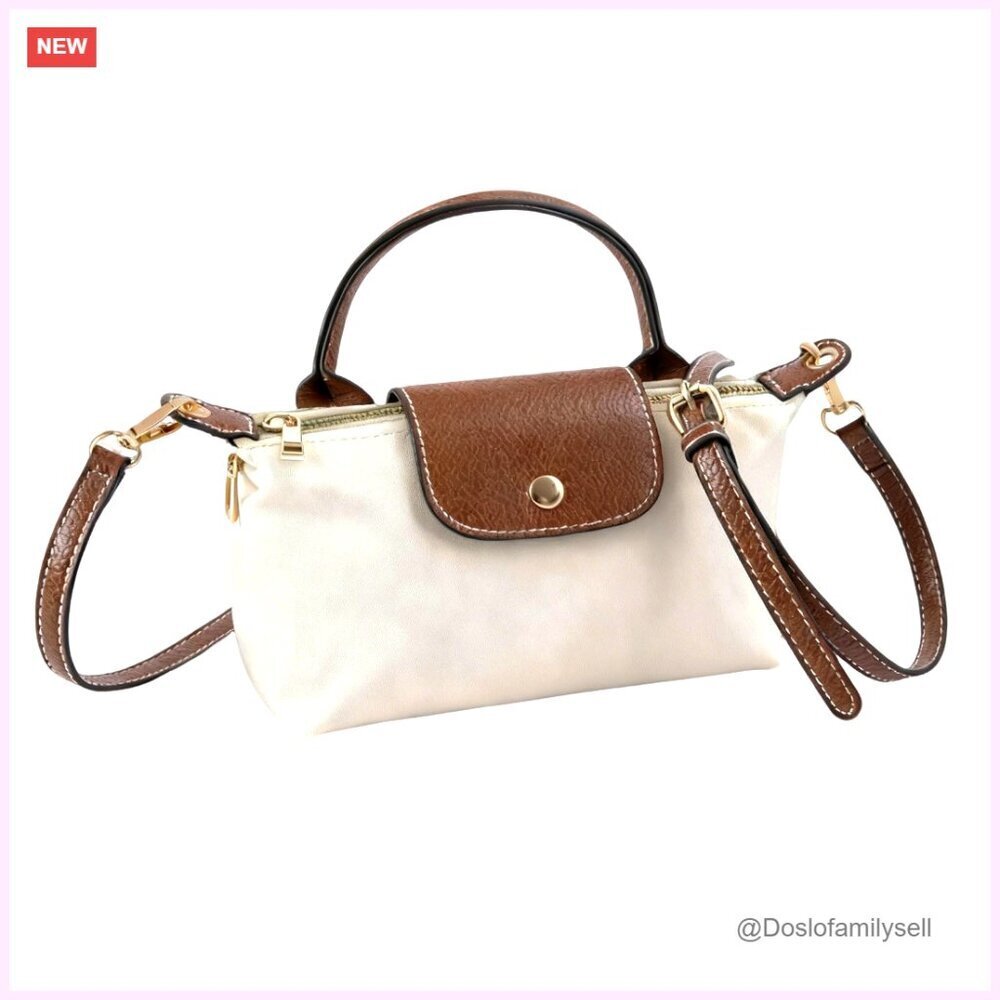 Mini Crossbody Bag with Adjustable Strap, Nylon Tote Purse for Women
